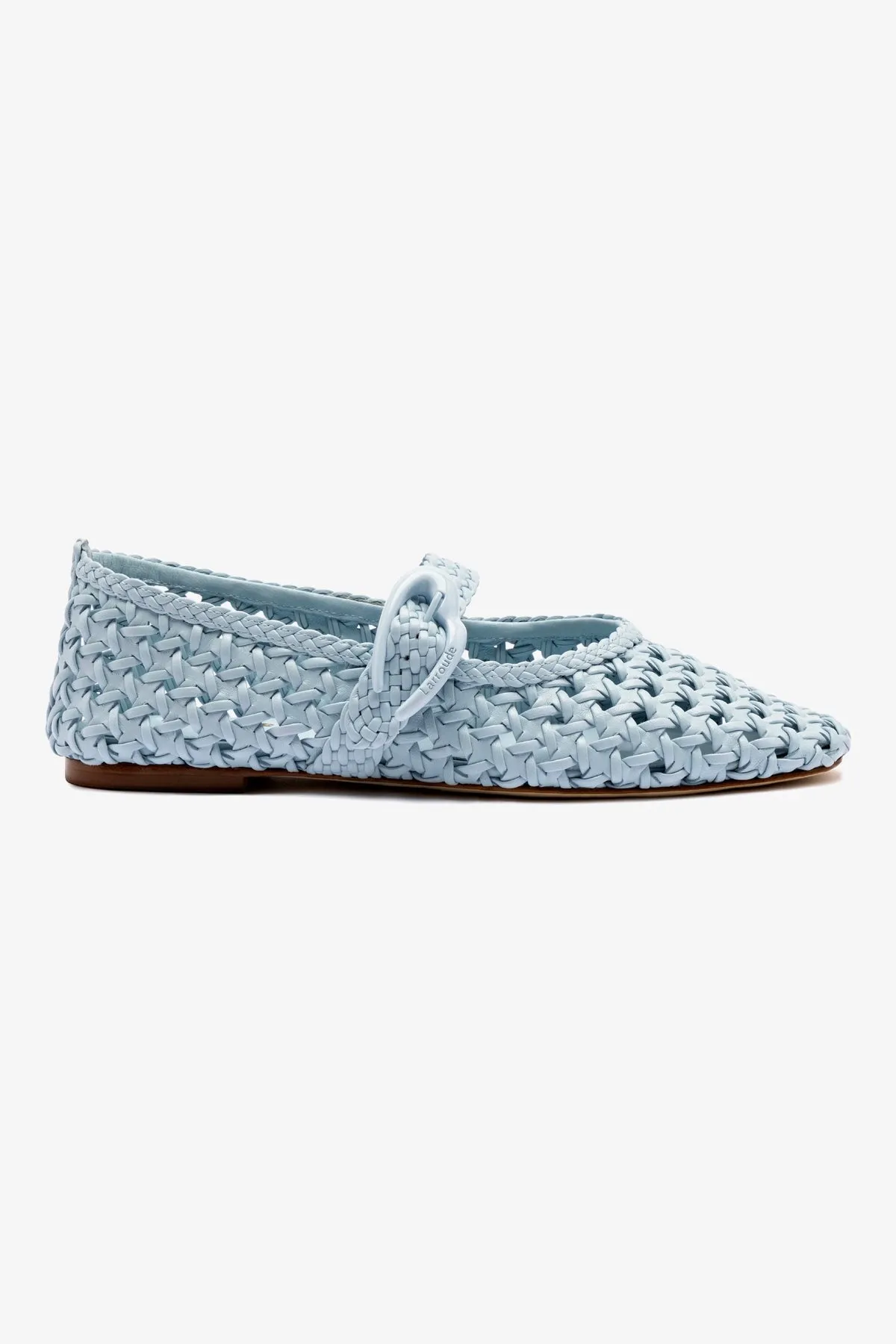 Breathable fabric Relaxed Comfort Verona Macrame Ballet Flat In Maya Leather