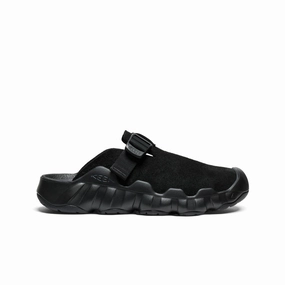 Versatile Comfort Shoes Men's Hyperport Leather Clog  |  Black/Black