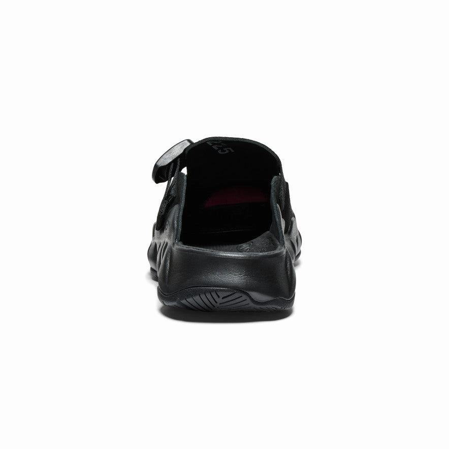 Street Pulse Men's Hyperport Leather Clog  |  Black/Black