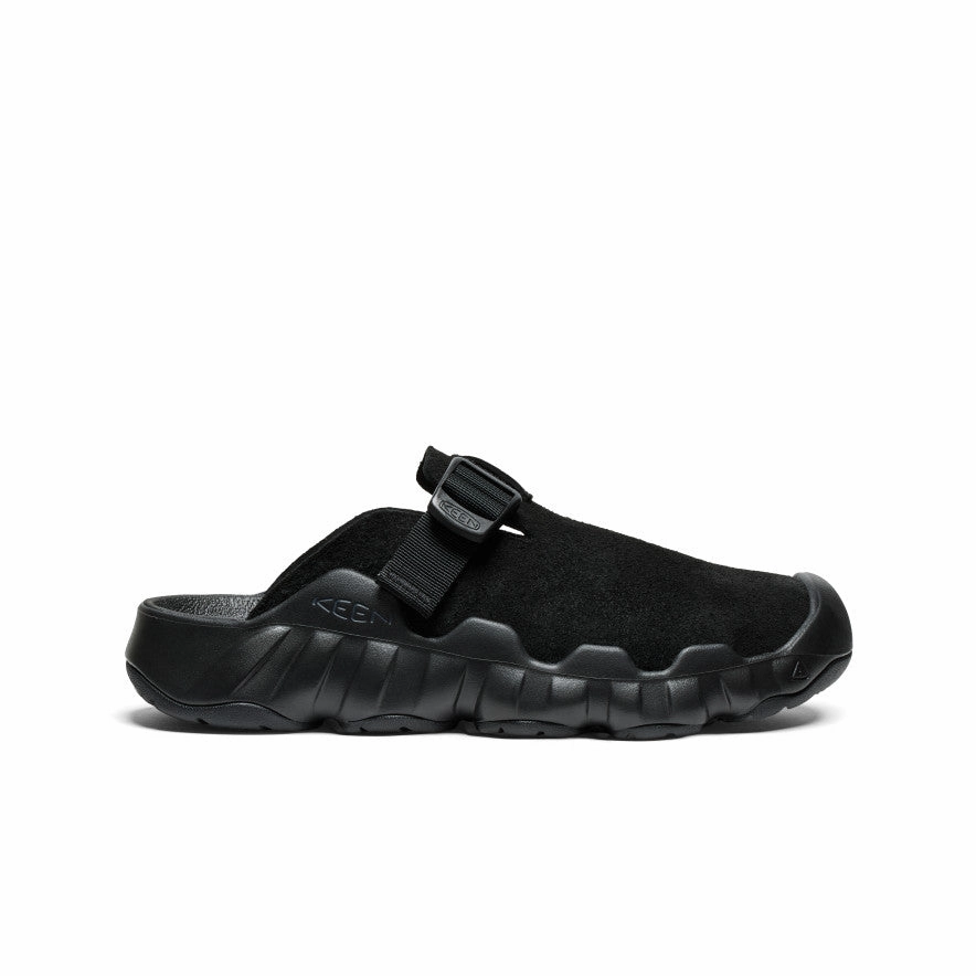 Versatile Comfort Shoes Men's Hyperport Leather Clog  |  Black/Black