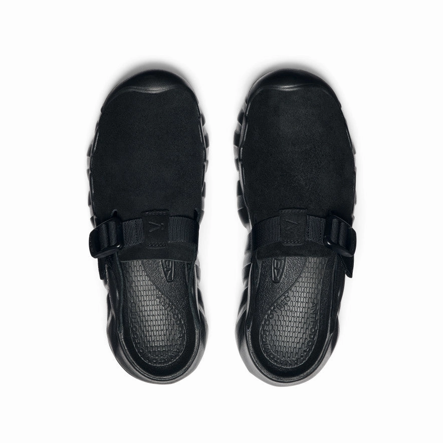 Street Pulse Men's Hyperport Leather Clog  |  Black/Black