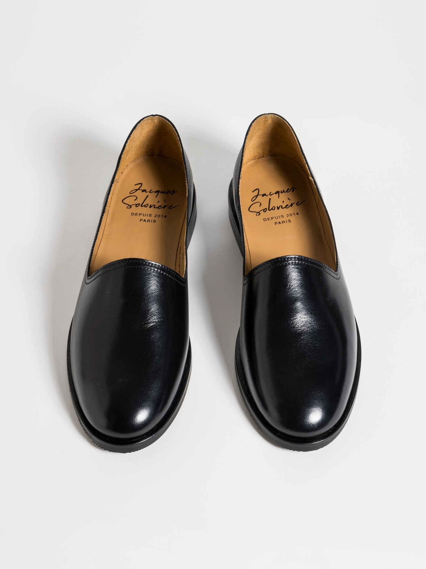 Street Style SLIM BLACK LEATHER