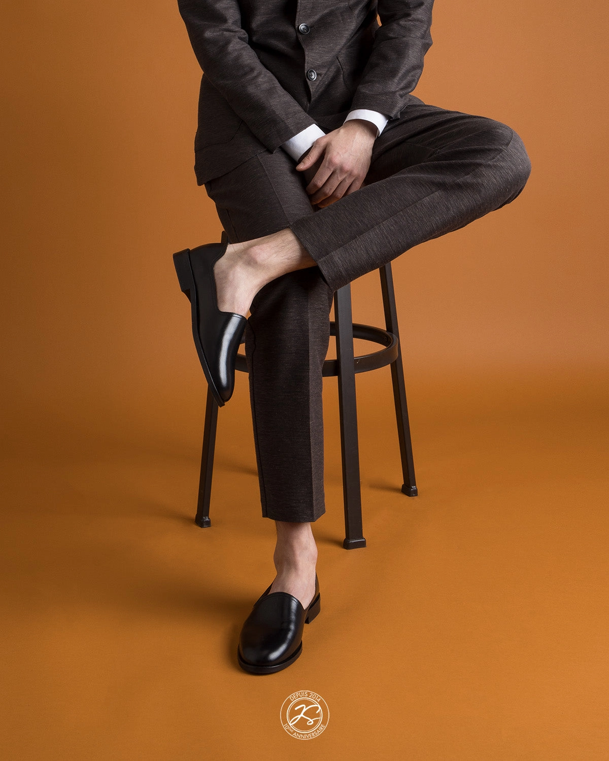 Street Style SLIM BLACK LEATHER