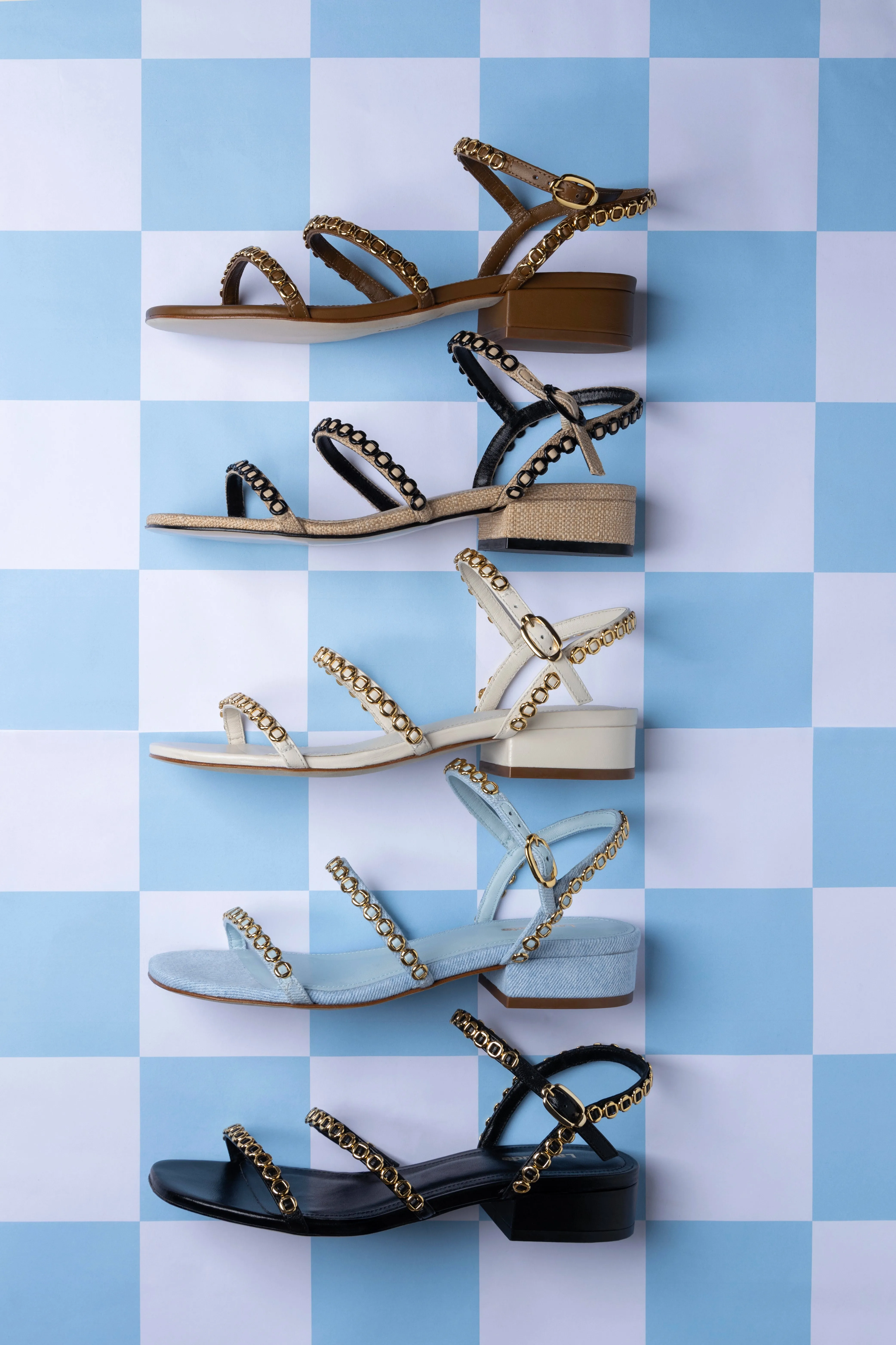Style Ready Milanina Flat Sandal In Ivory Leather