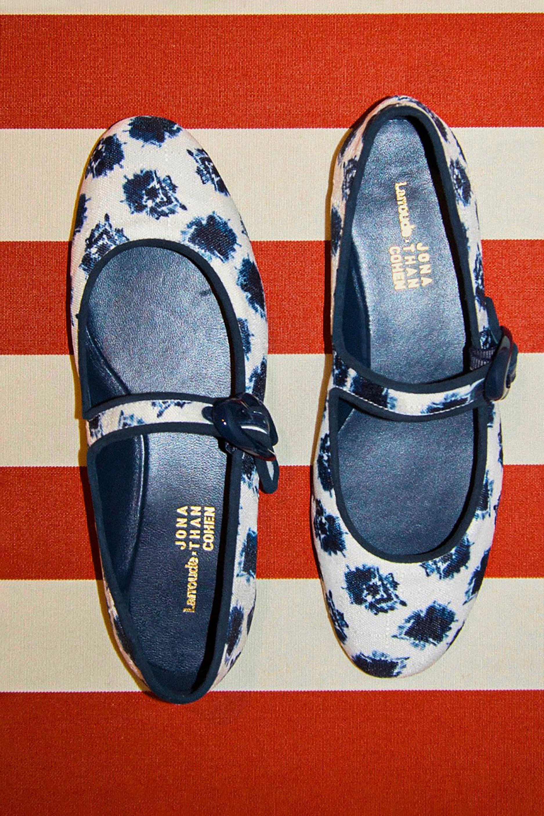 Style Step Larroud?? x Jonathan Cohen Verona Ballet Flat In Tiedye Ocean Linen