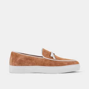 Odell Tan Suede Belgian Loafer Sneakers Slip-On Convenience