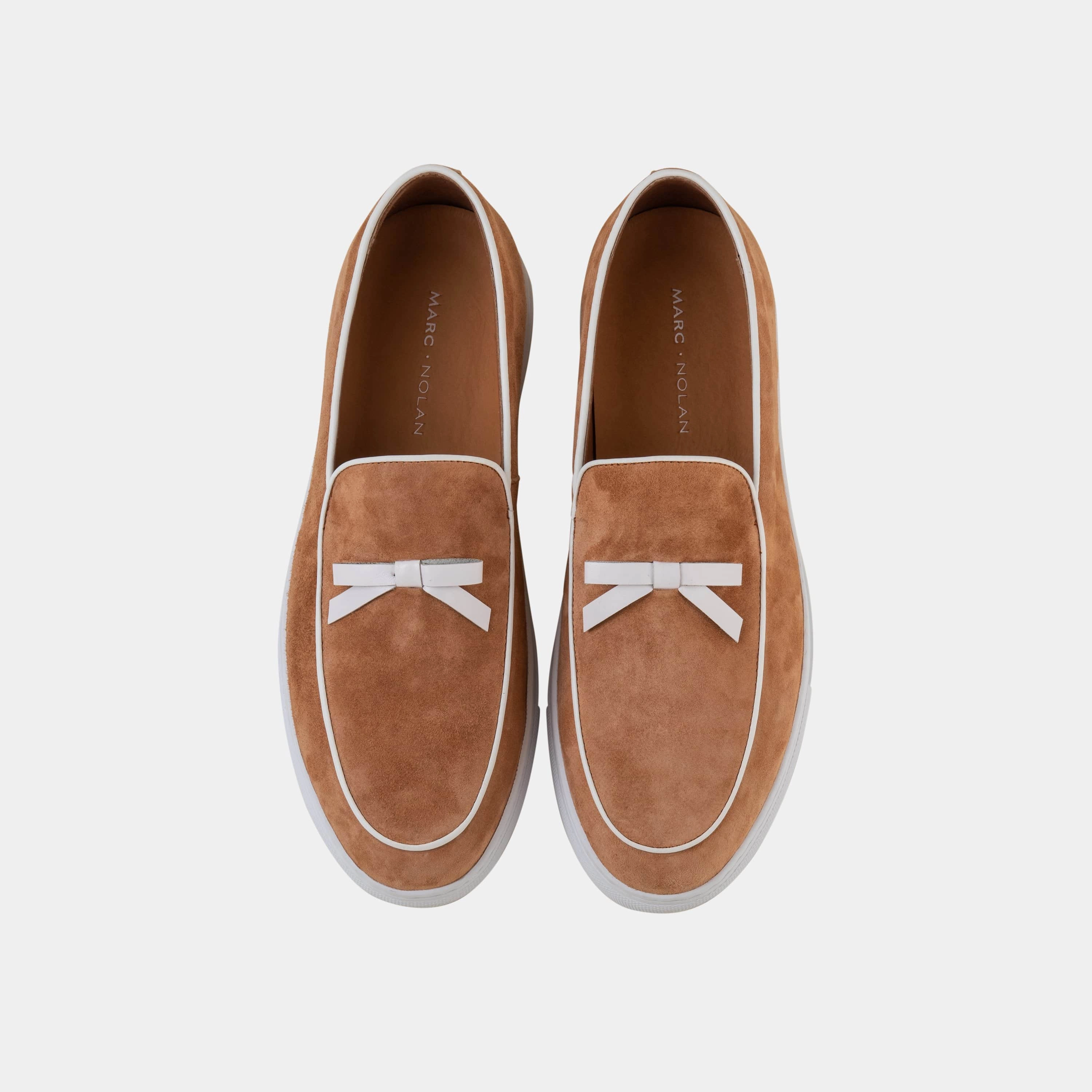 Stylish Accents Odell Tan Suede Belgian Loafer Sneakers