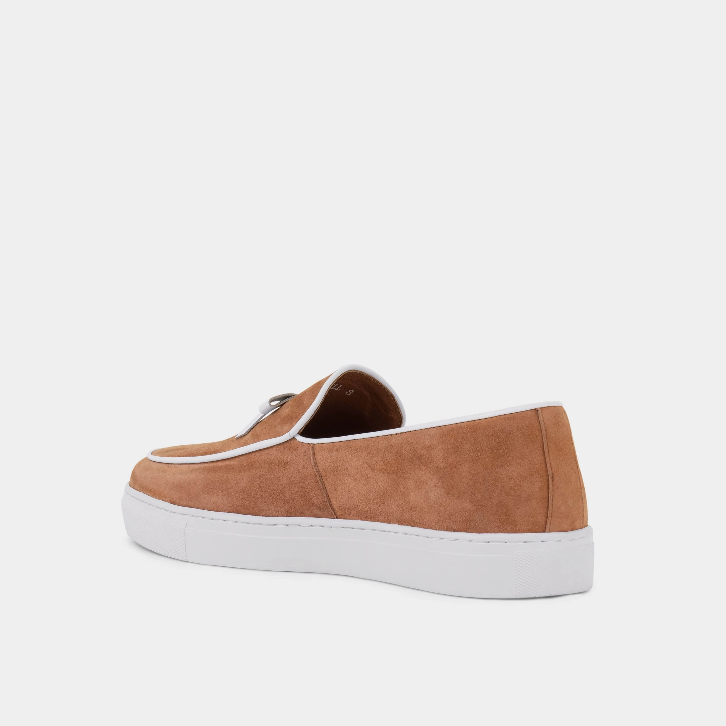 Stylish Accents Odell Tan Suede Belgian Loafer Sneakers