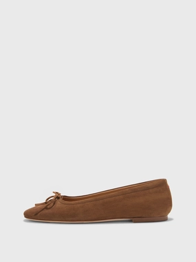 Delfina Suede Ballet Flats Cozy Design