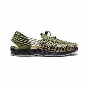 Supportive Design Men's UNEEK II Harvest Sandal  |  Capulet Olive/Black