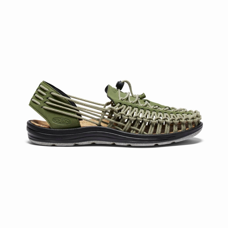 Supportive Design Men's UNEEK II Harvest Sandal  |  Capulet Olive/Black