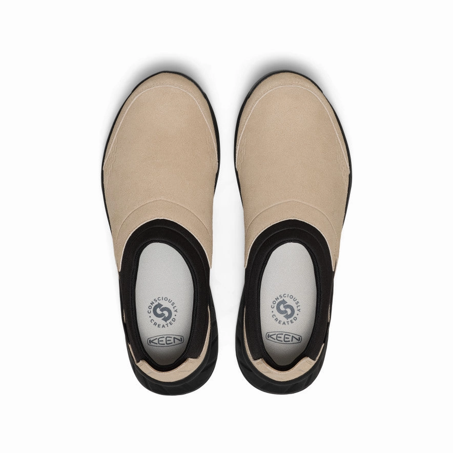 Superior Comfort Men's TTS Moc Waterproof Sneaker  |  Safari/Black