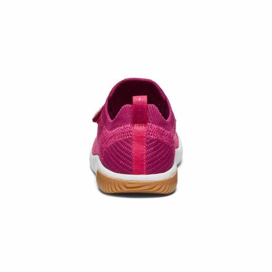 Superior Cushioning Big Kids' KNX Knit Double Strap  |  Beaujolais/Raspberry