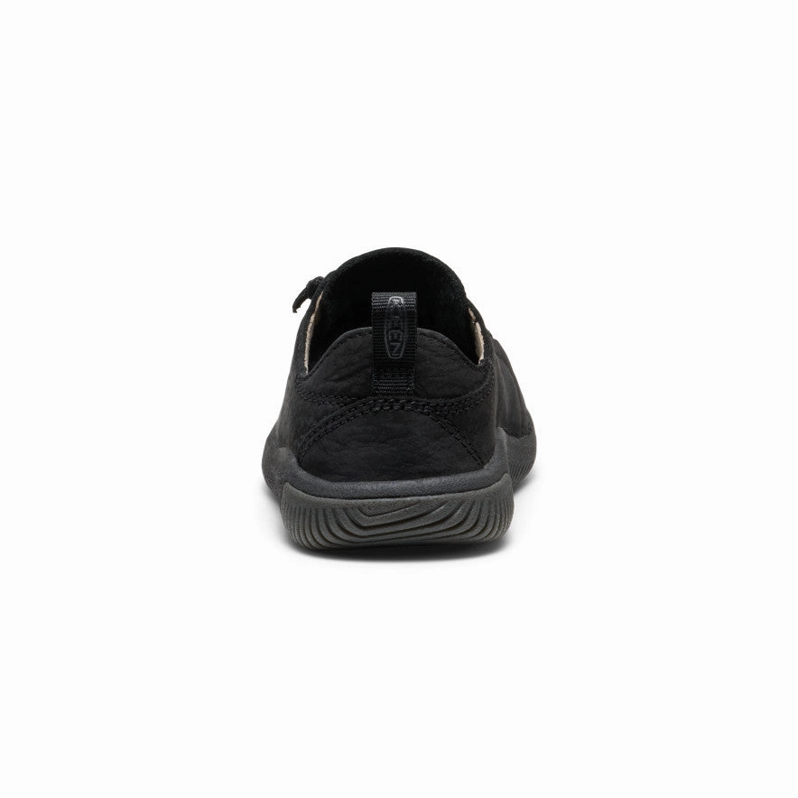 Supportive Step. Little Kids' KNX Leather Sneaker  |  Triple Black