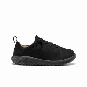 Versatile Upper Chic Street Little Kids' KNX Leather Sneaker  |  Triple Black