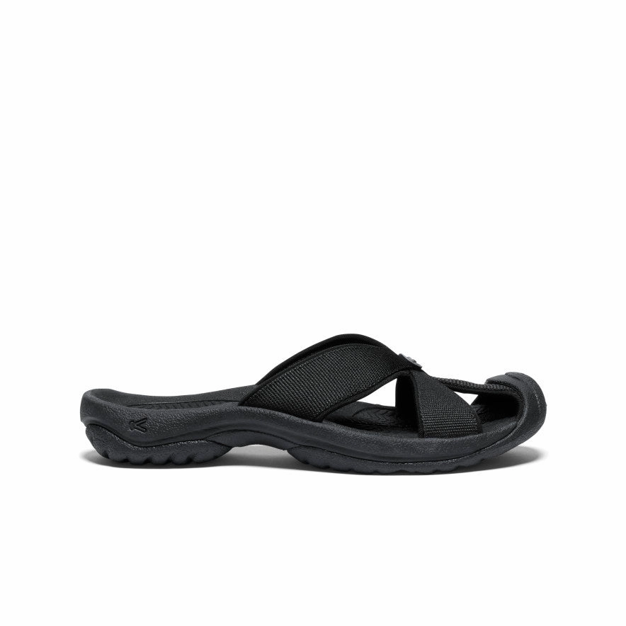 High-Quality Materials Women's Bali Slide Sandal  |  Black/Steel Grey