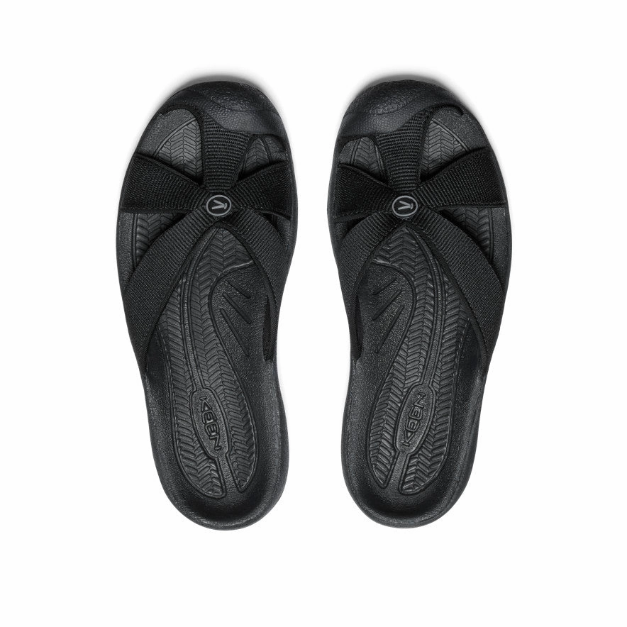 Swift Stride Women's Bali Slide Sandal  |  Black/Steel Grey