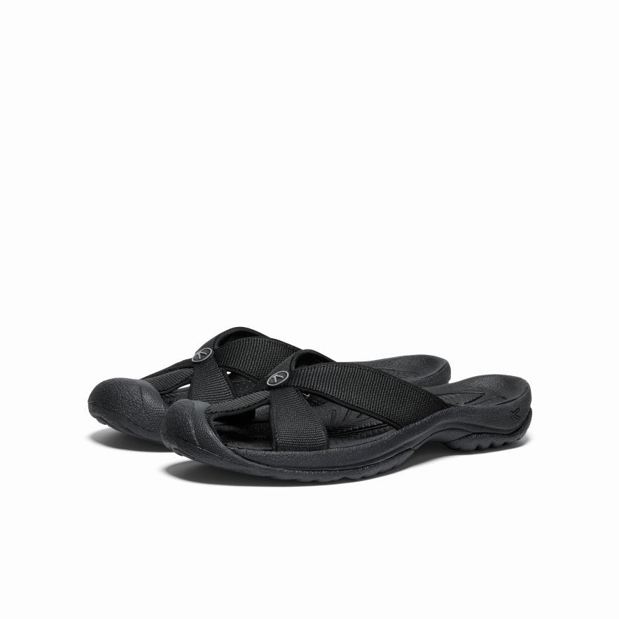 Swift Stride Women's Bali Slide Sandal  |  Black/Steel Grey