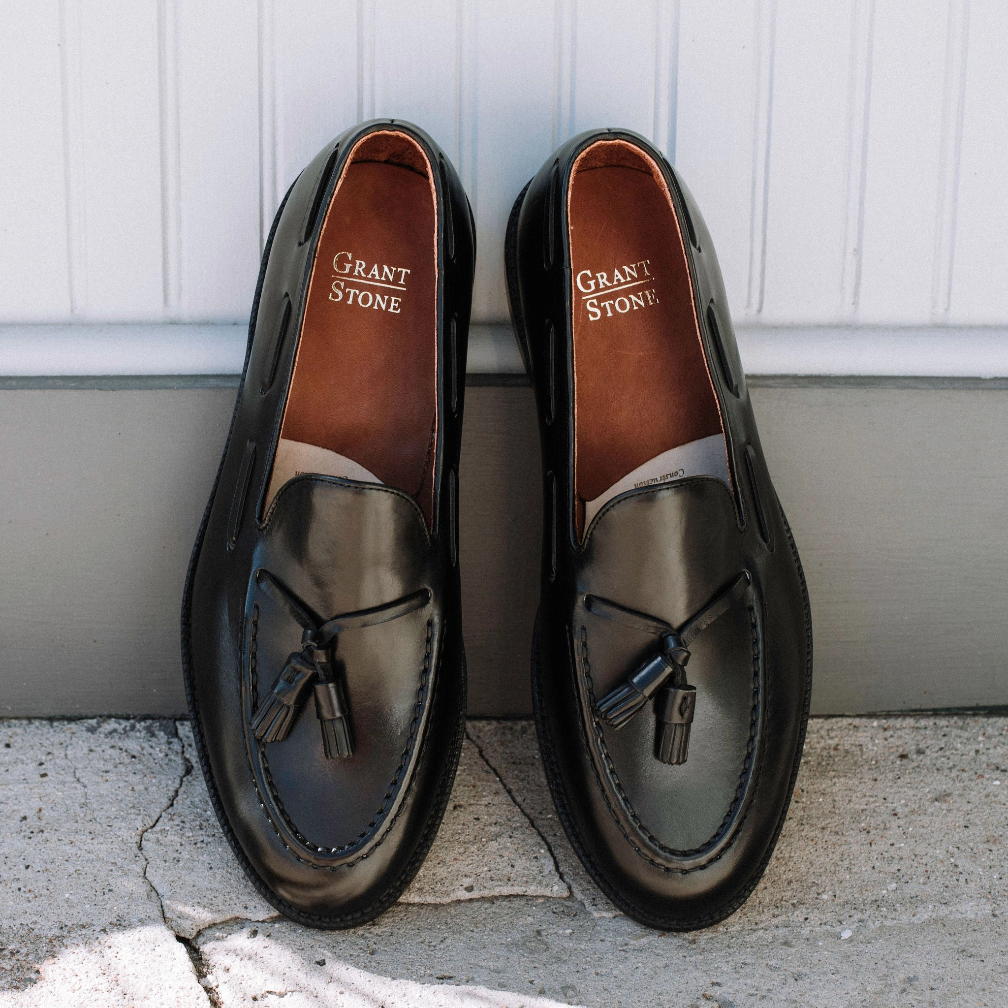Tassel Loafer Black Calf Trendy Walk