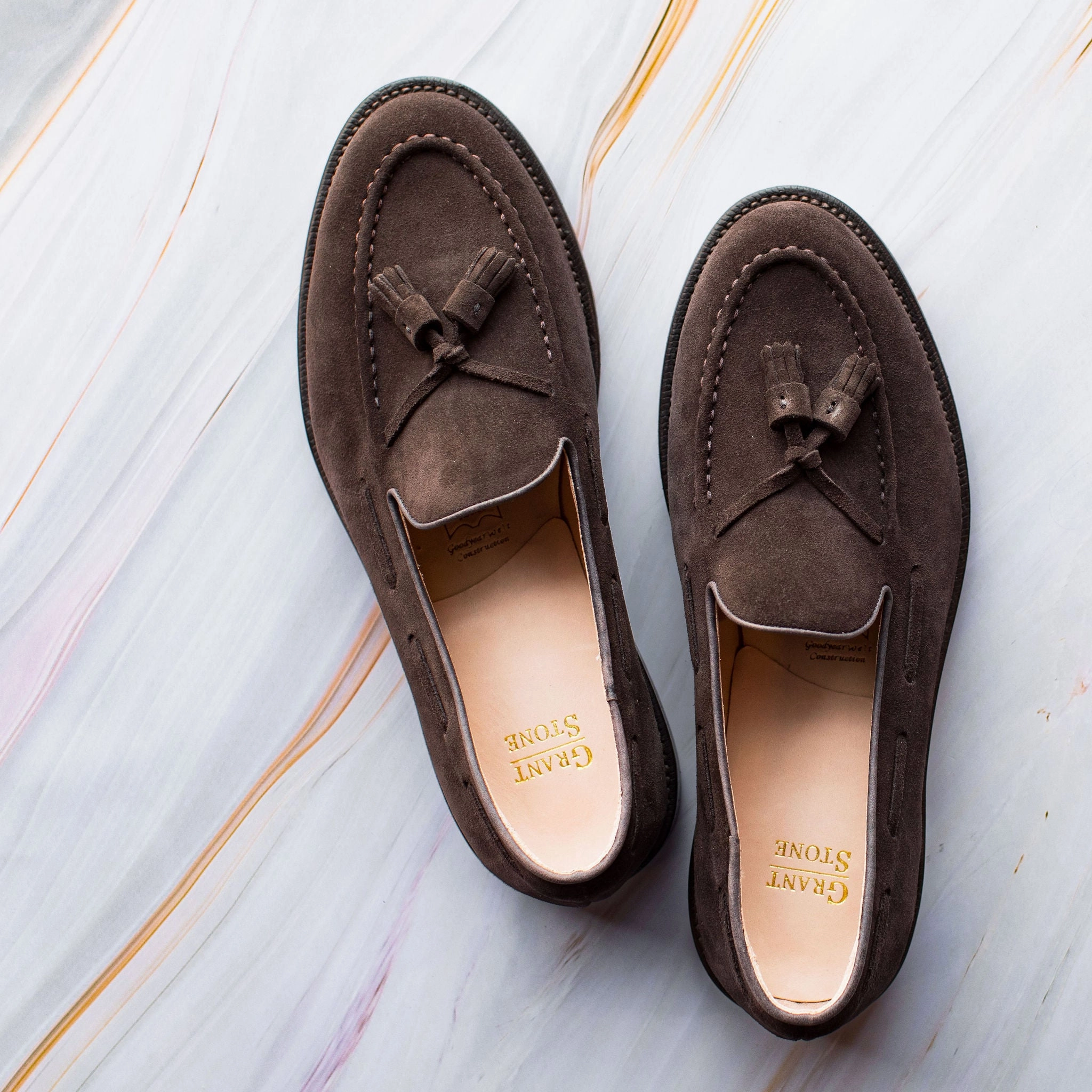 Tassel Loafer Espresso Suede Sleek Style
