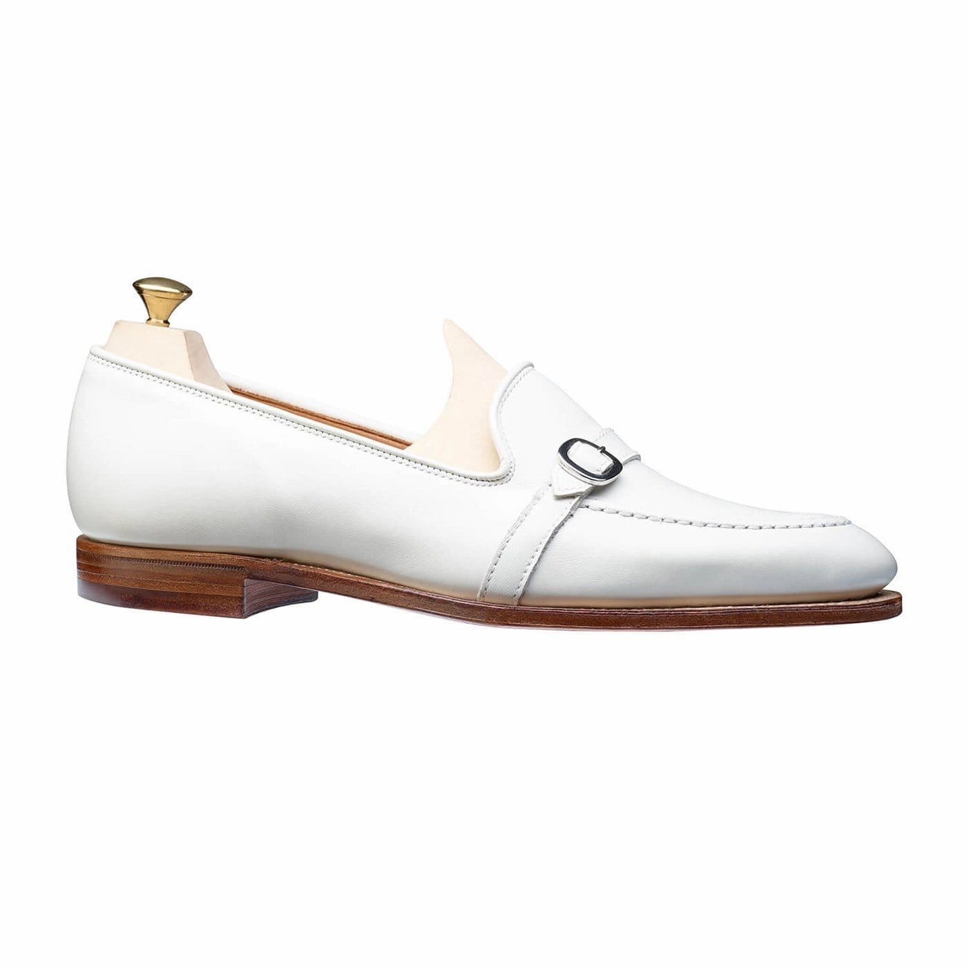Tessa White Calf Elegant Slip-ons