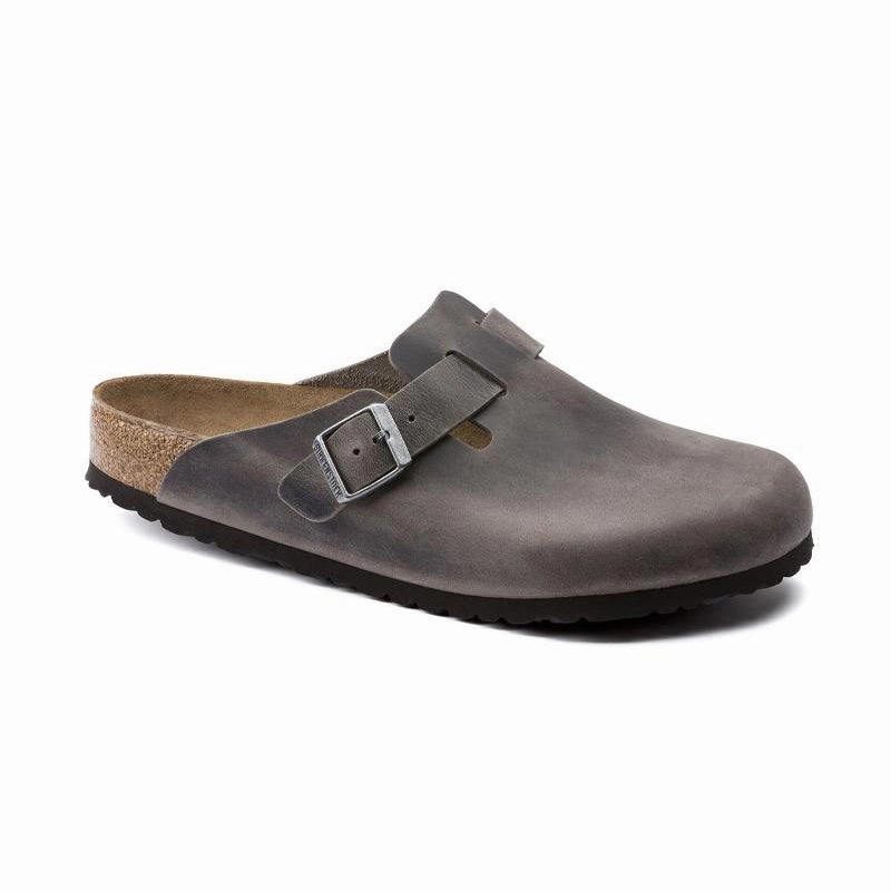 Timeless Design Women's Boston Soft Footbed (NARROW) Iron Oiled Leather