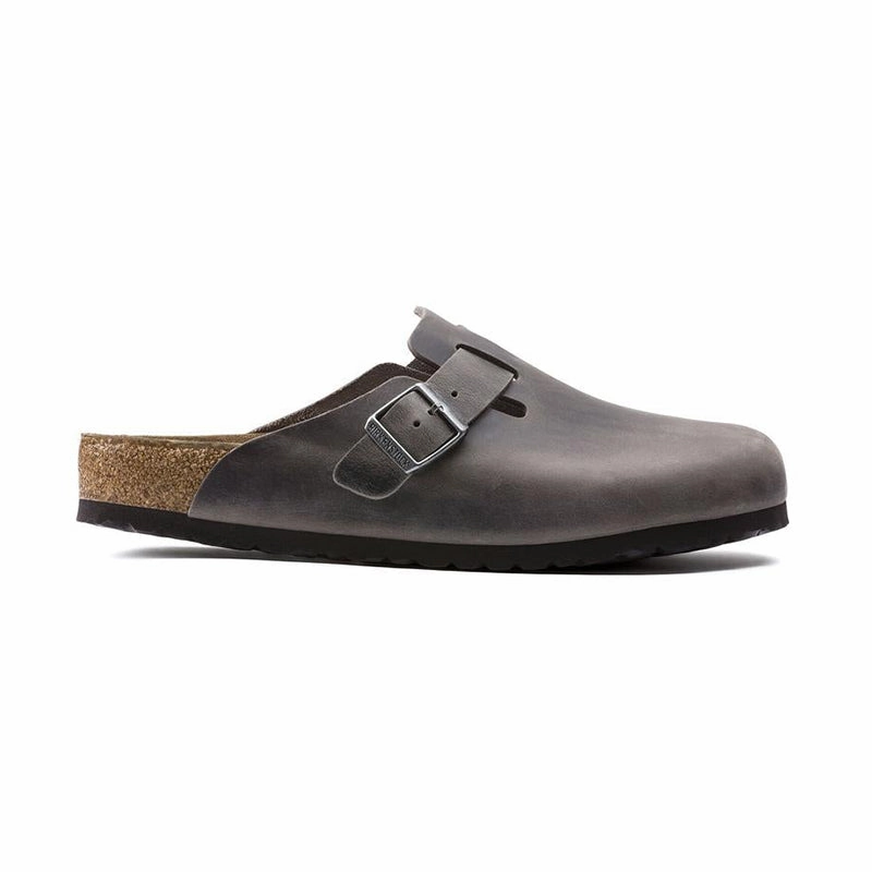 Timeless Design Women's Boston Soft Footbed (NARROW) Iron Oiled Leather