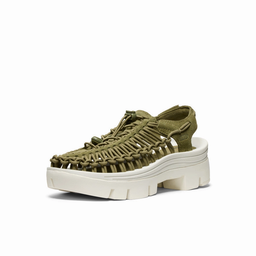Trendy Footwear All Gender UNEEK PLT Sneaker  |  Martini Olive/Star White