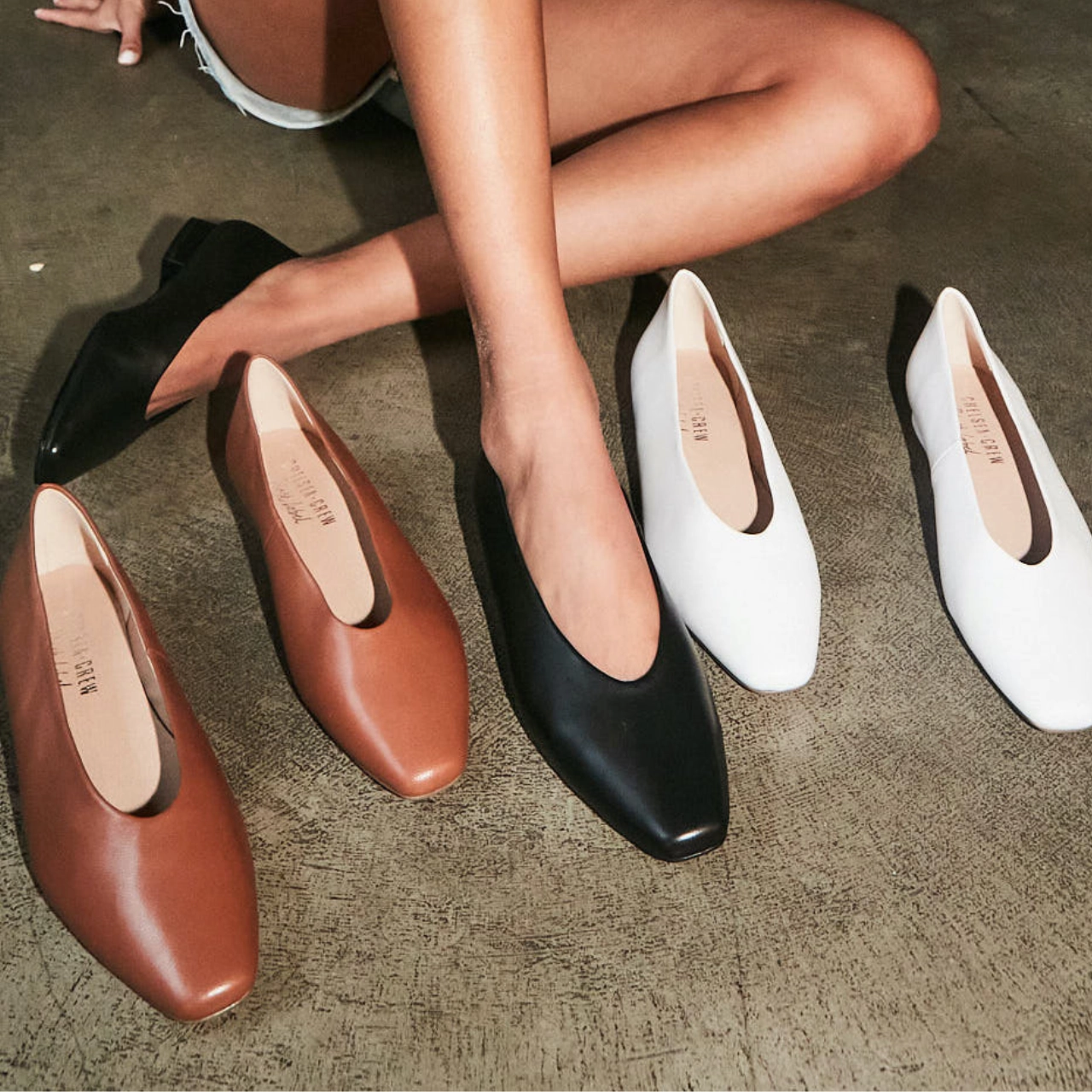 Trendy Loafers Slick Ballet Flats