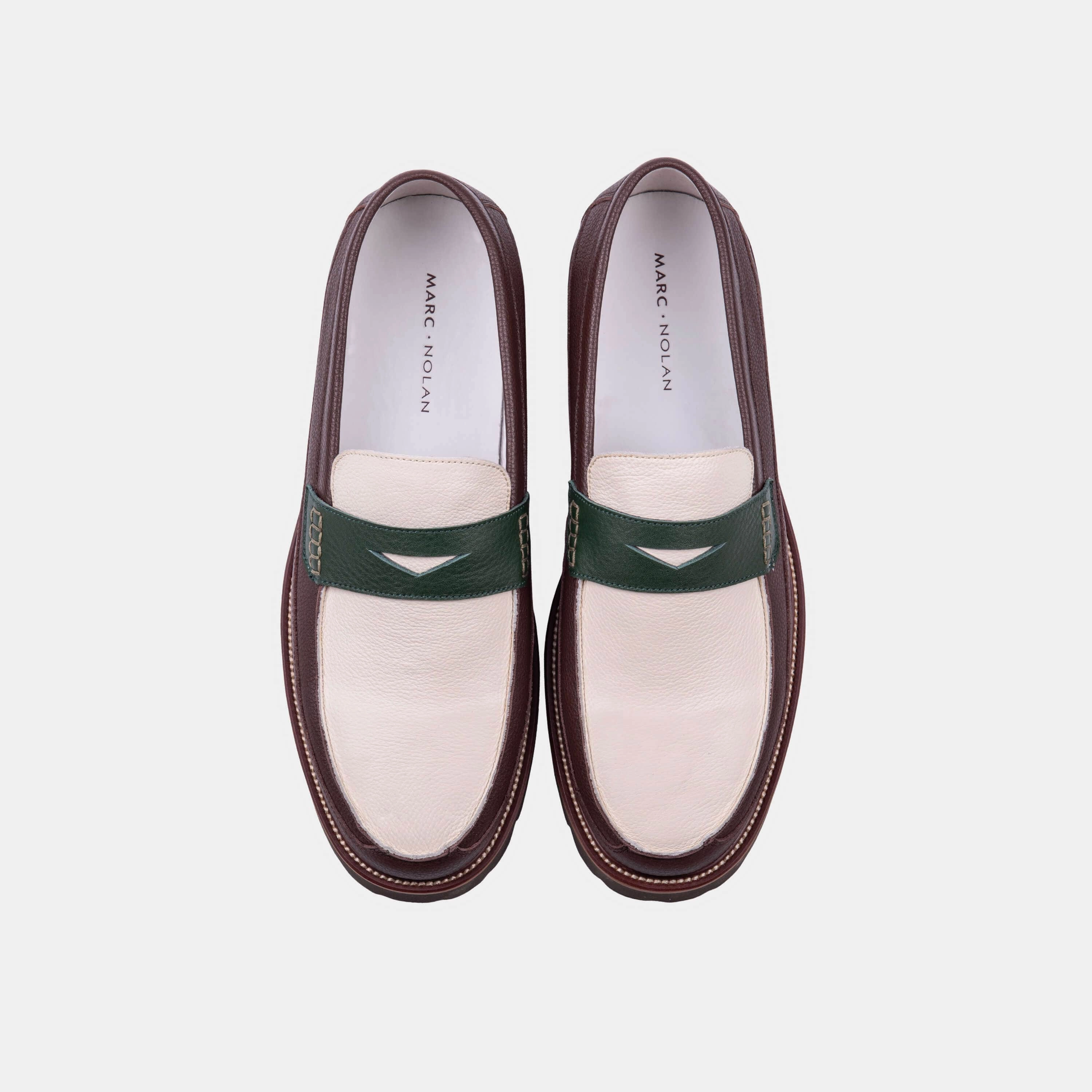 Trendy Vibe Adler Chocolate Leather Penny Loafers
