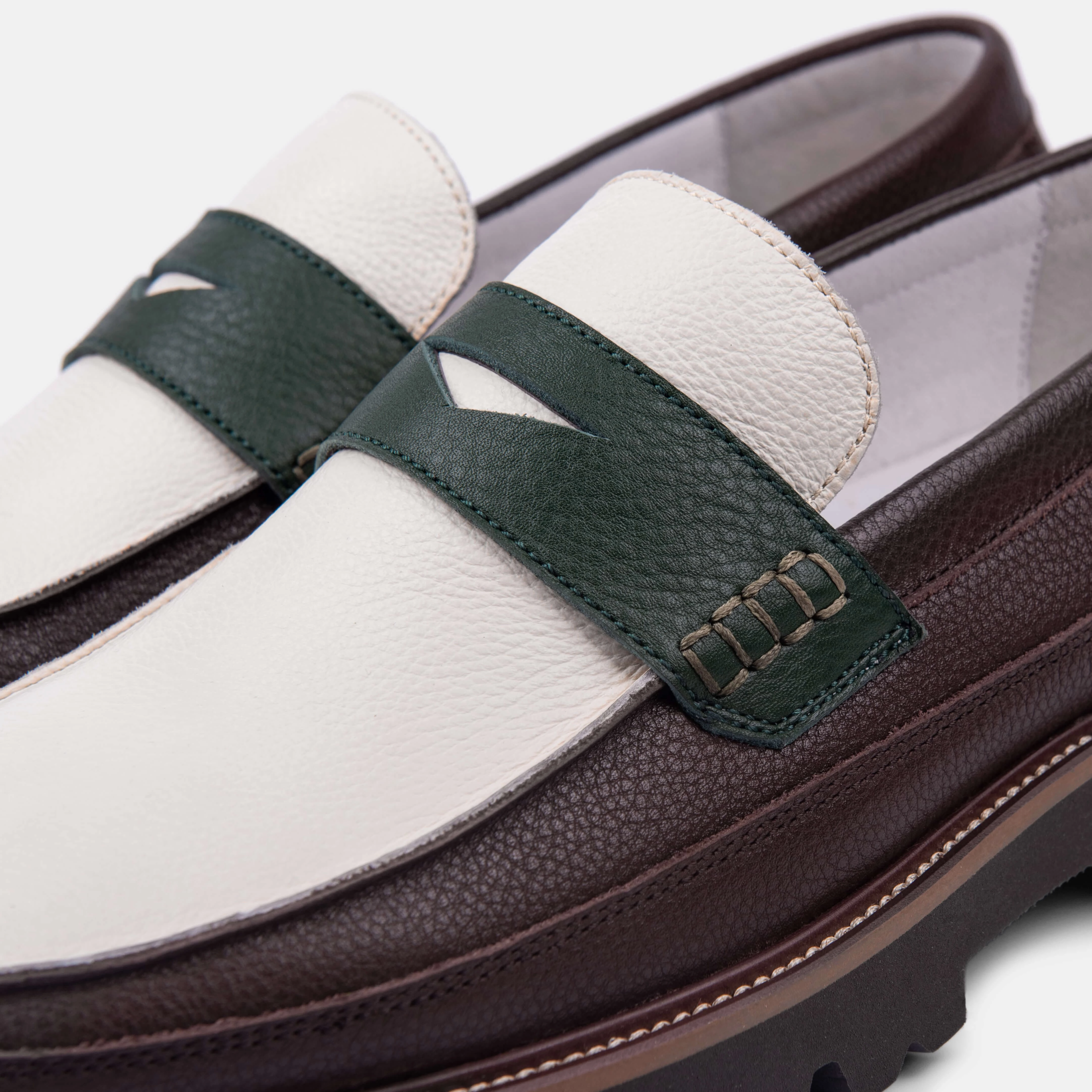 Trendy Vibe Adler Chocolate Leather Penny Loafers