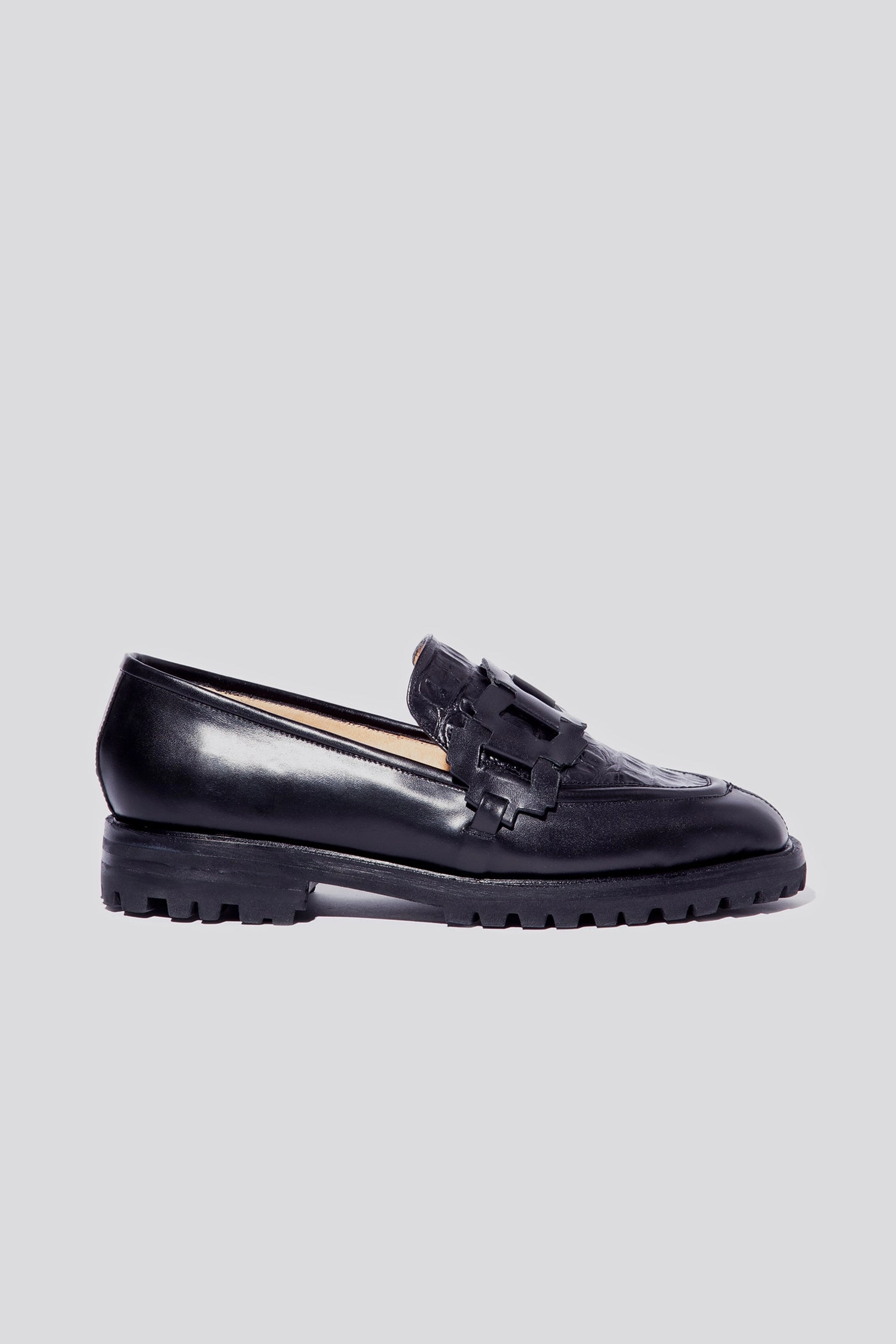 Professional Attire Trini Loafer in Black   Croco (USA)