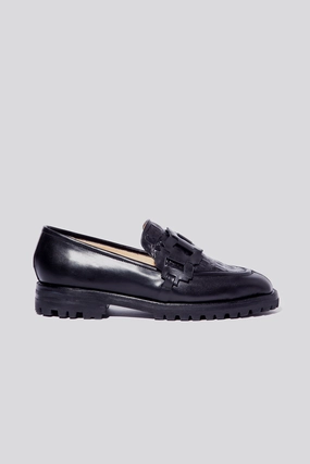 Professional Attire Trini Loafer in Black   Croco (USA)