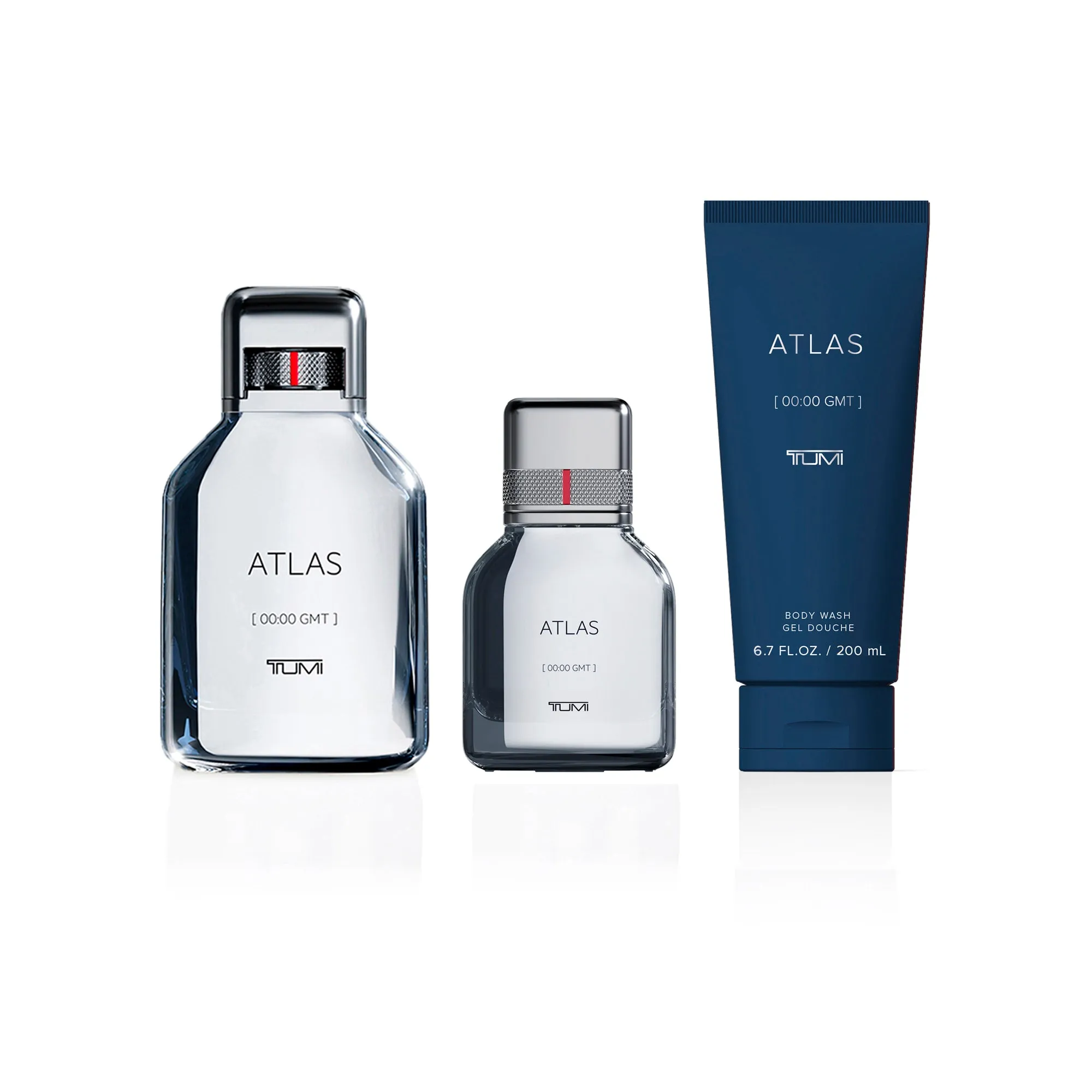 TUMI ATLAS [00:00 GMT] Gift Set - 100ml EDP   30ml EDP   200ml Body Wash