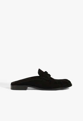 Tyche Mule Suede Flat Trendy Casual Footwear Fashion Comfort Shoes