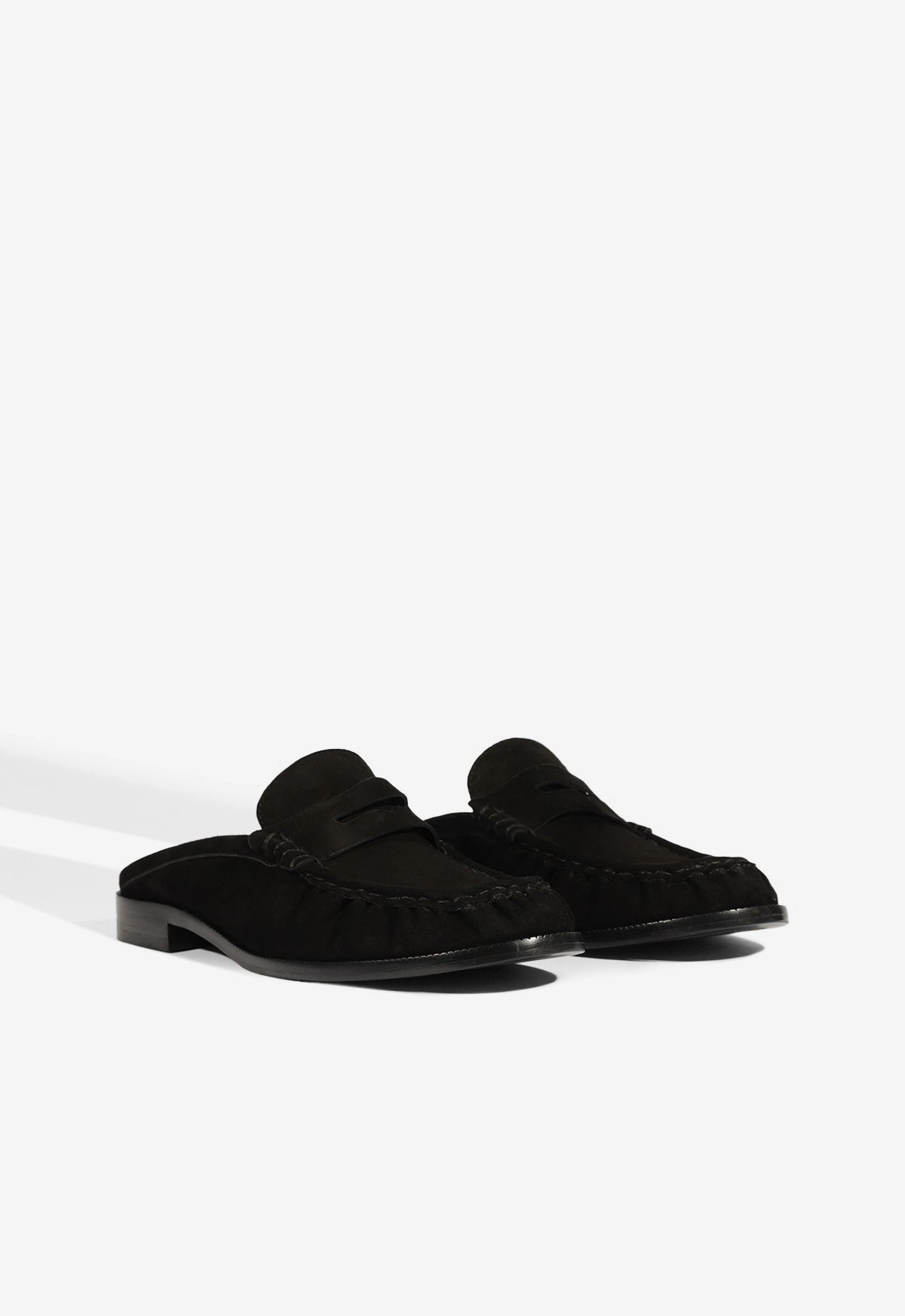 Tyche Mule Suede Flat Chic Minimalist