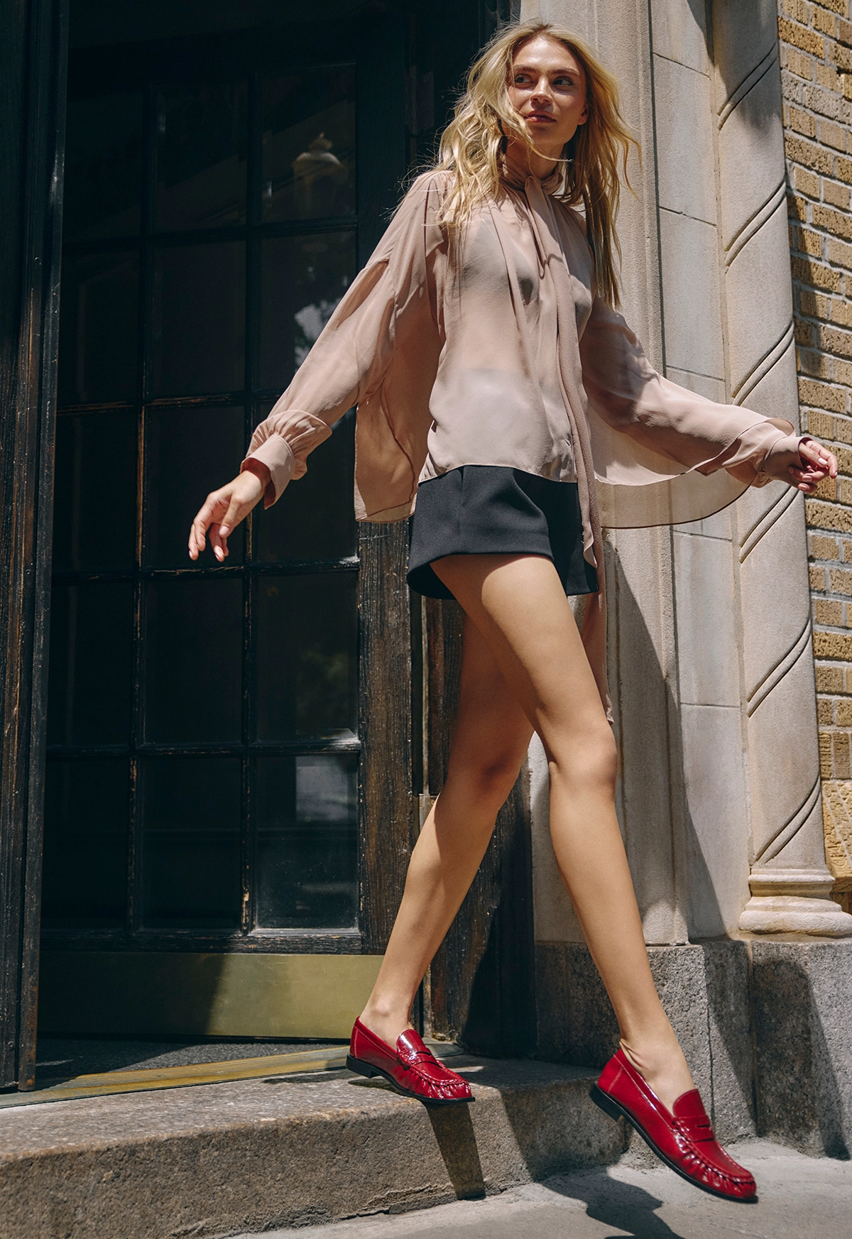 Tyche Patent Flat Heel Cushion