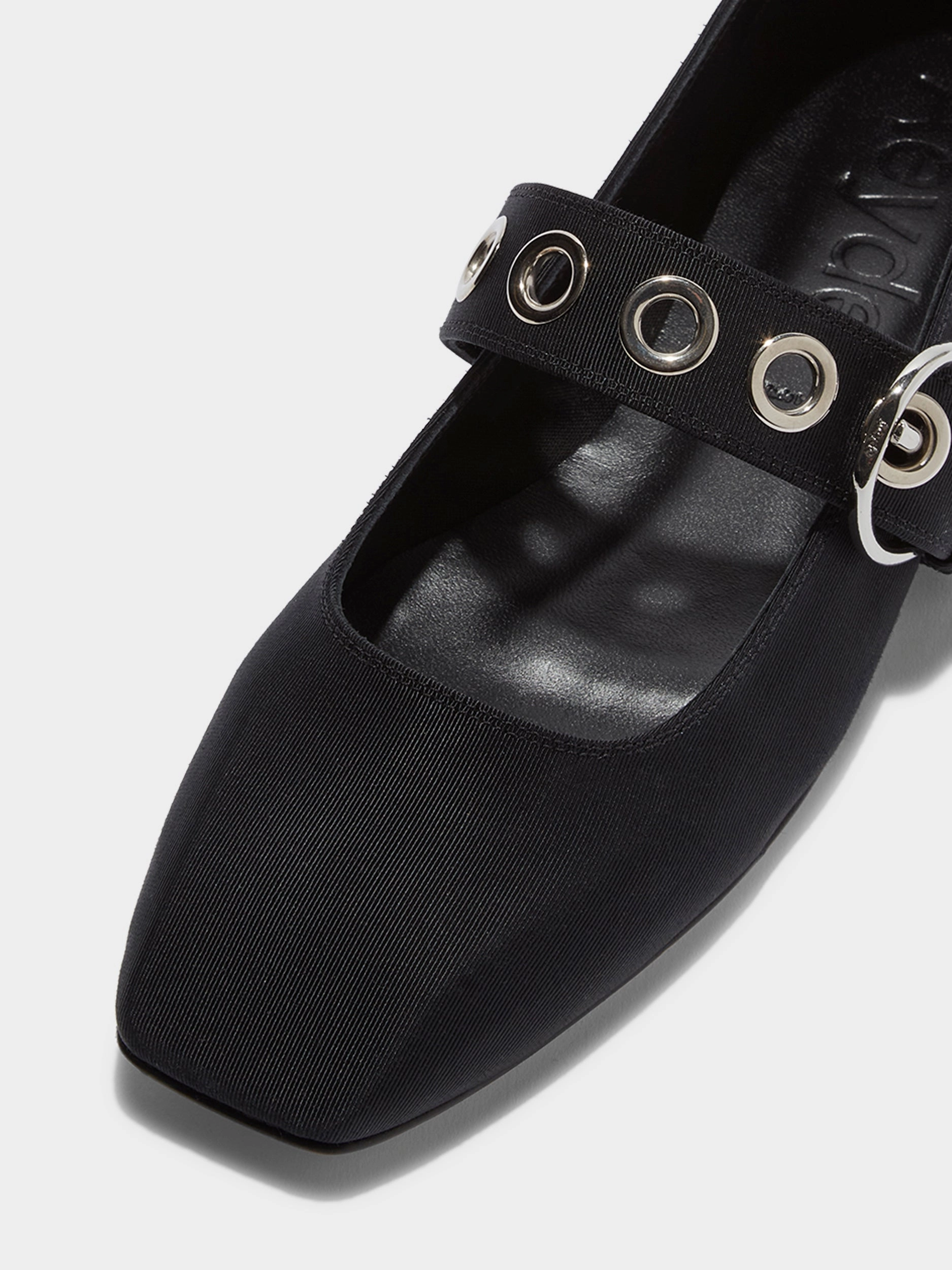 Uma Eyelet Grosgrain Mary-Jane Flats Light Comfort