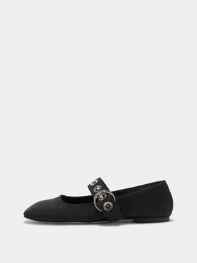 Lightweight Casual Shoes Weekend Ready Footwear Uma Eyelet Grosgrain Mary-Jane Flats