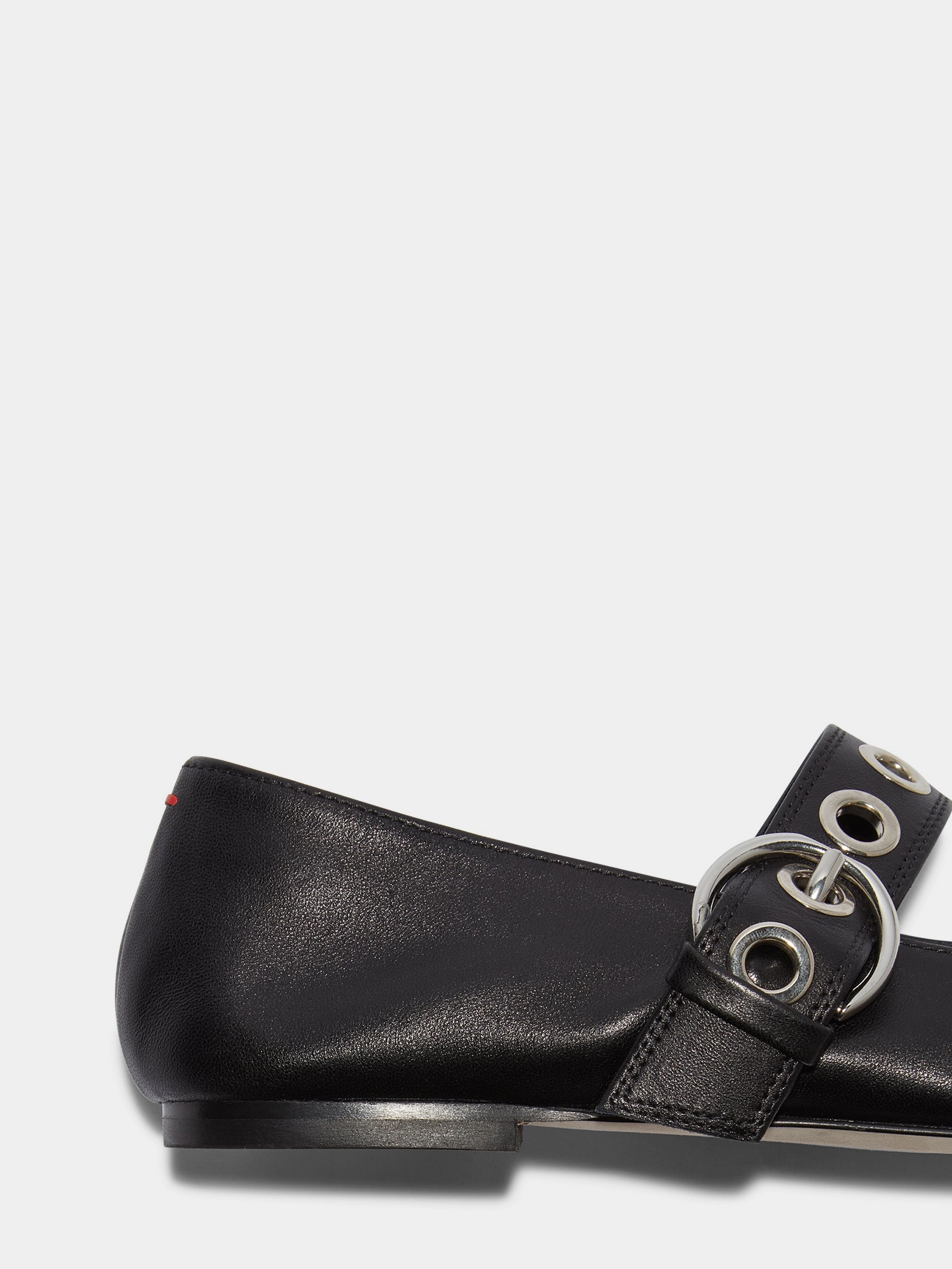 Uma Eyelet Leather Mary-Janes Flats Comfortable Arch Support