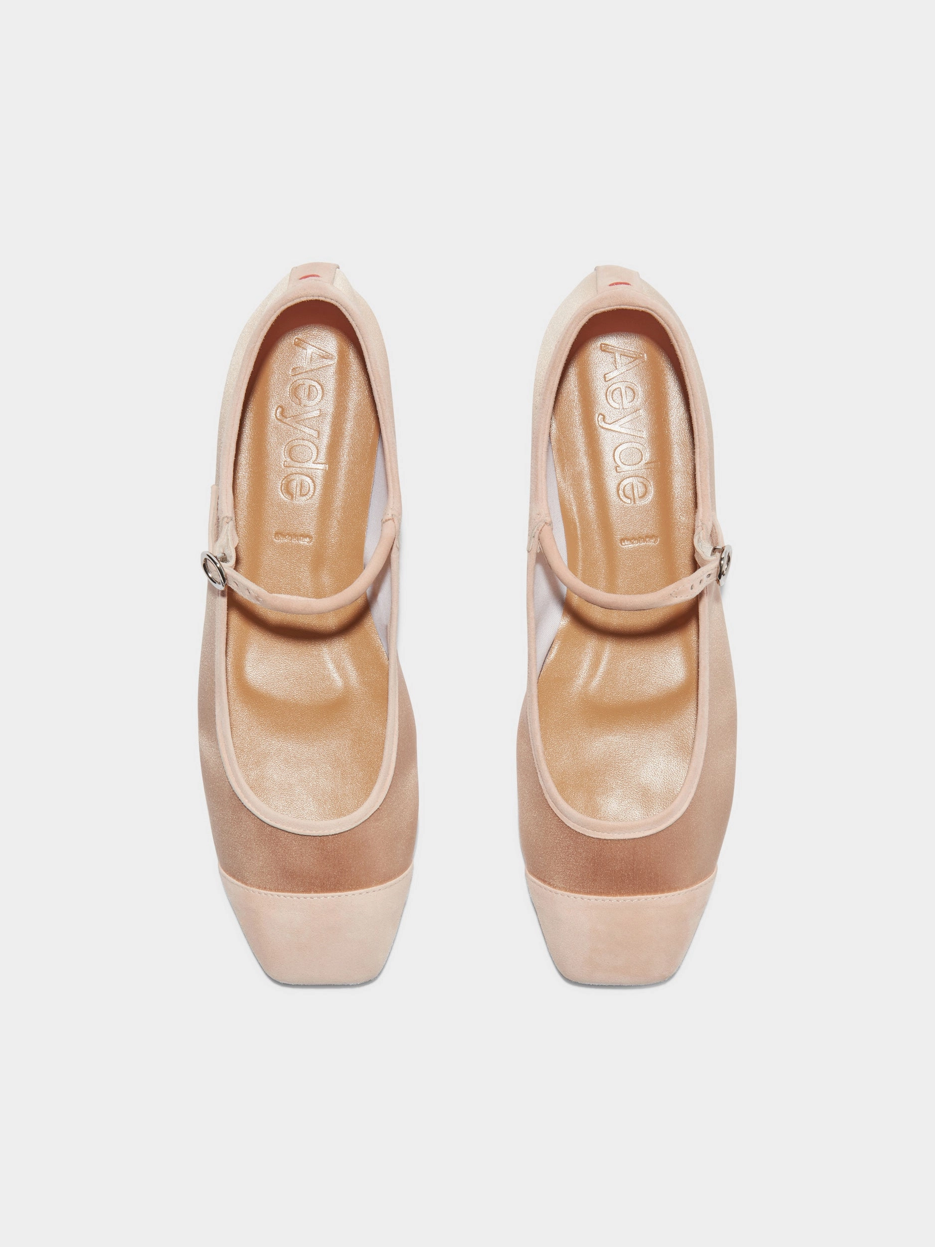 Uma Satin Toe-Cap Mary-Jane Flats Comfort Fit