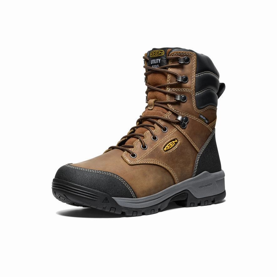 Urban Move Men's Evanston 8" Insulated Waterproof Boot (Soft Toe)  |  Bison/Black