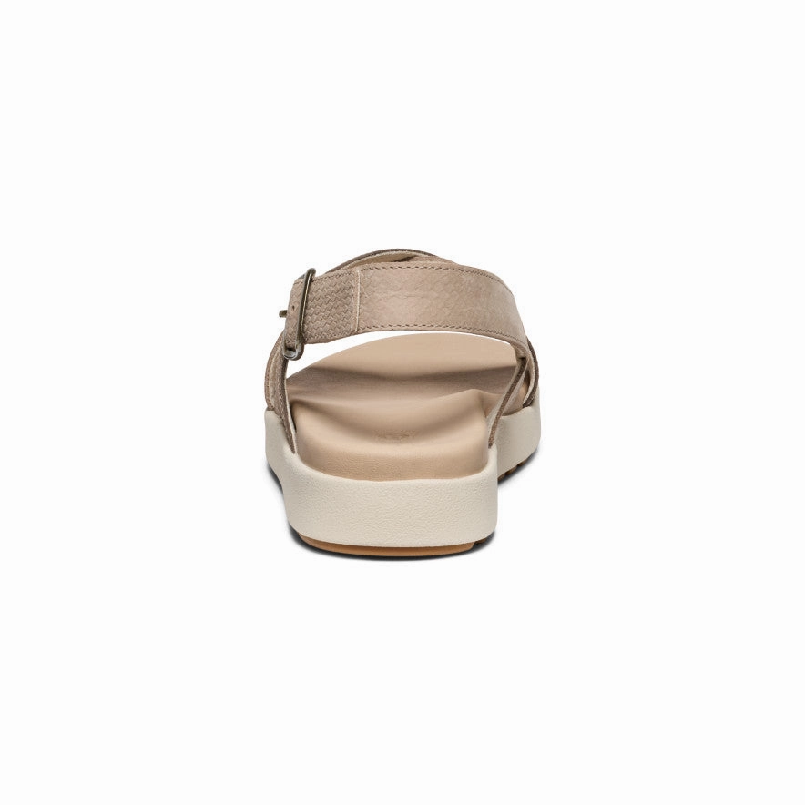 urban vibe Women's Elle Luxe Cross Strap Sandal  |  Plaza Taupe/Brindle