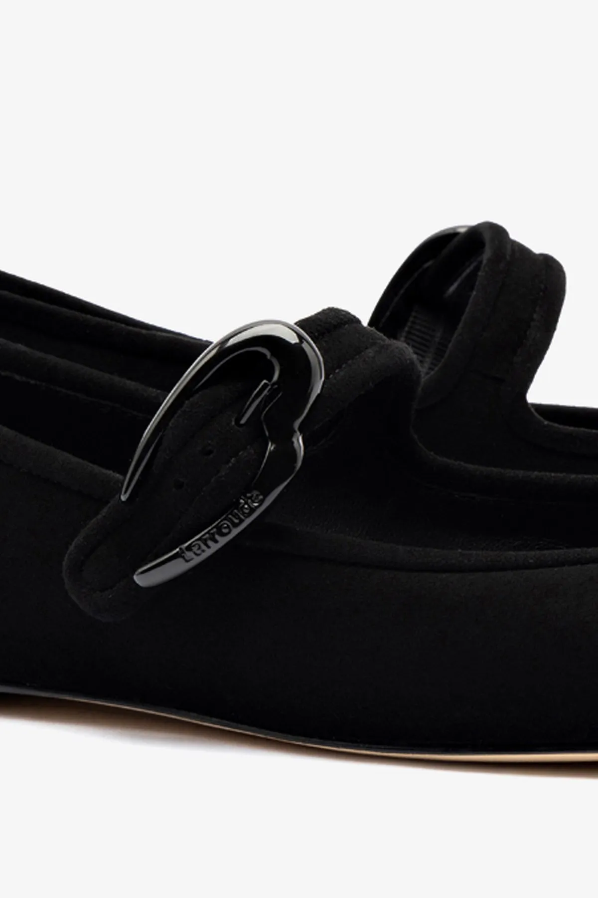 Verona Ballet Flat In Black Suede Slip-On Convenience
