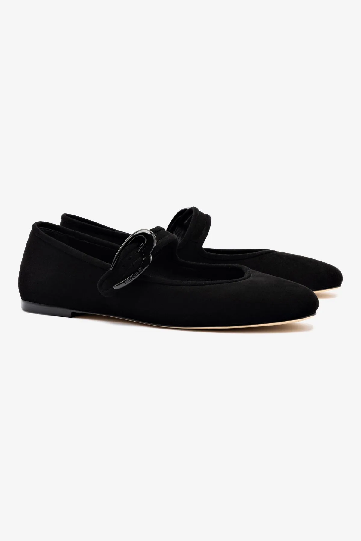Verona Ballet Flat In Black Suede Slip-On Convenience