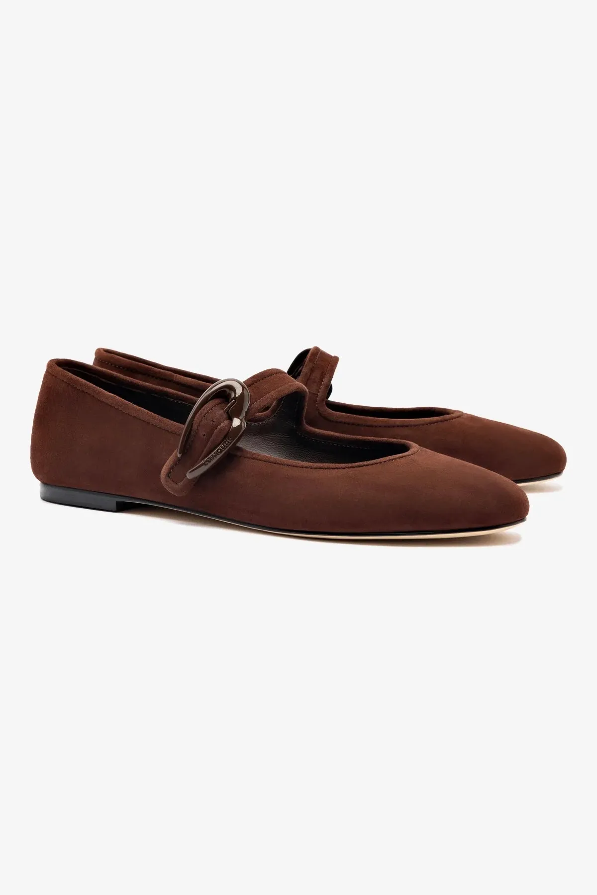 Verona Ballet Flat In Brown Suede High Comfort