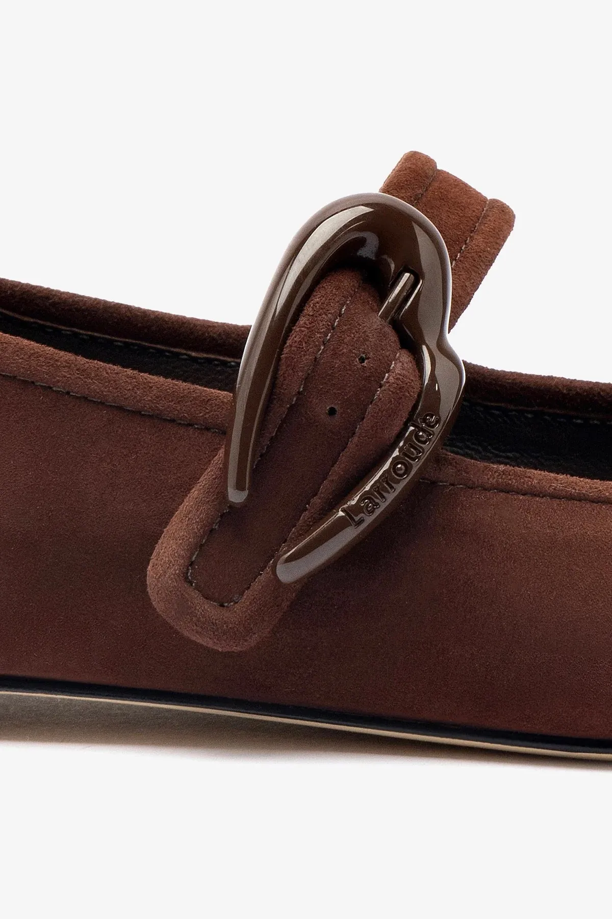 Verona Ballet Flat In Brown Suede High Comfort