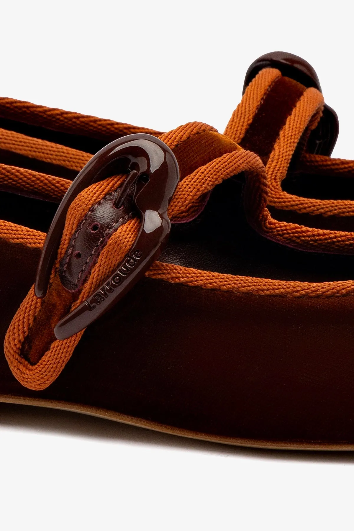 Verona Ballet Flat In Cuoio Velvet Casual Look