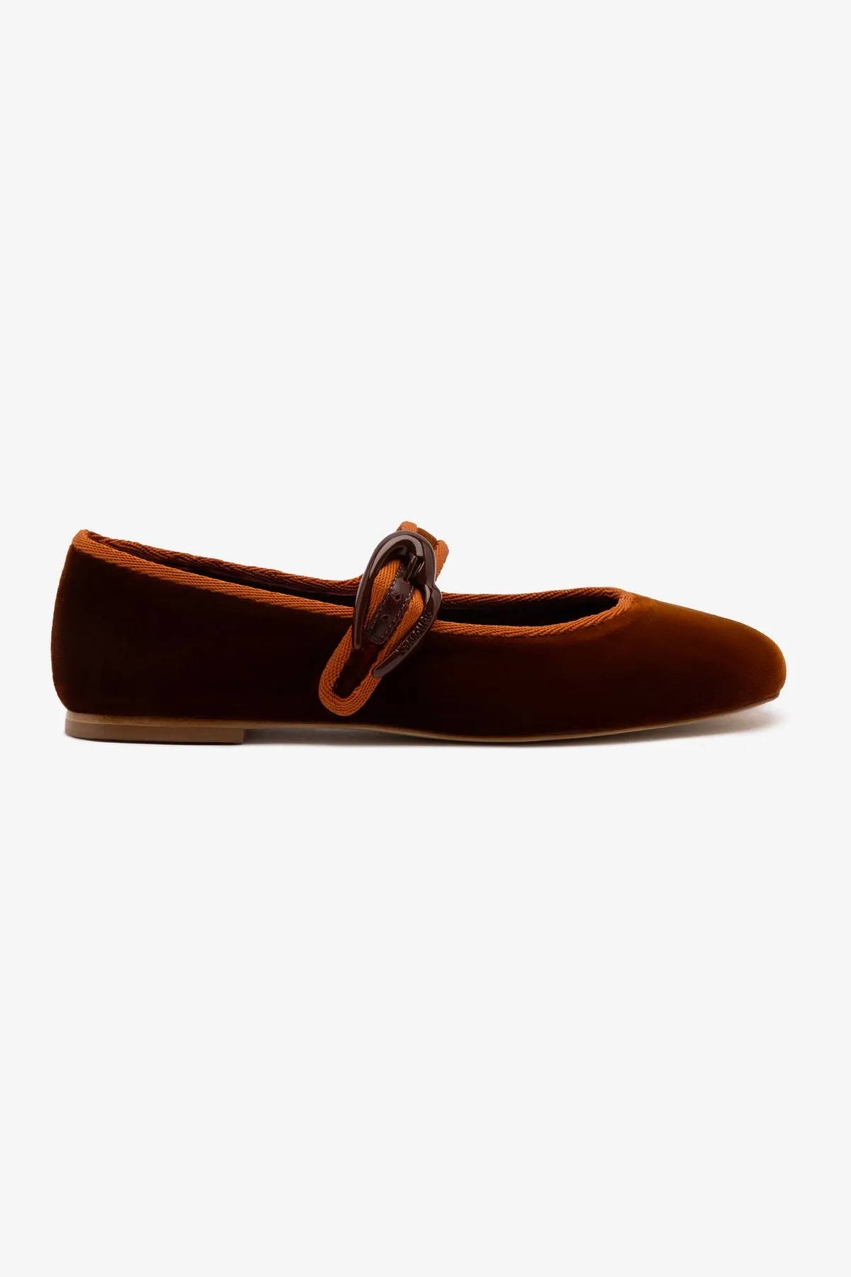 Stylish Design Travel Smart Design Verona Ballet Flat In Cuoio Velvet