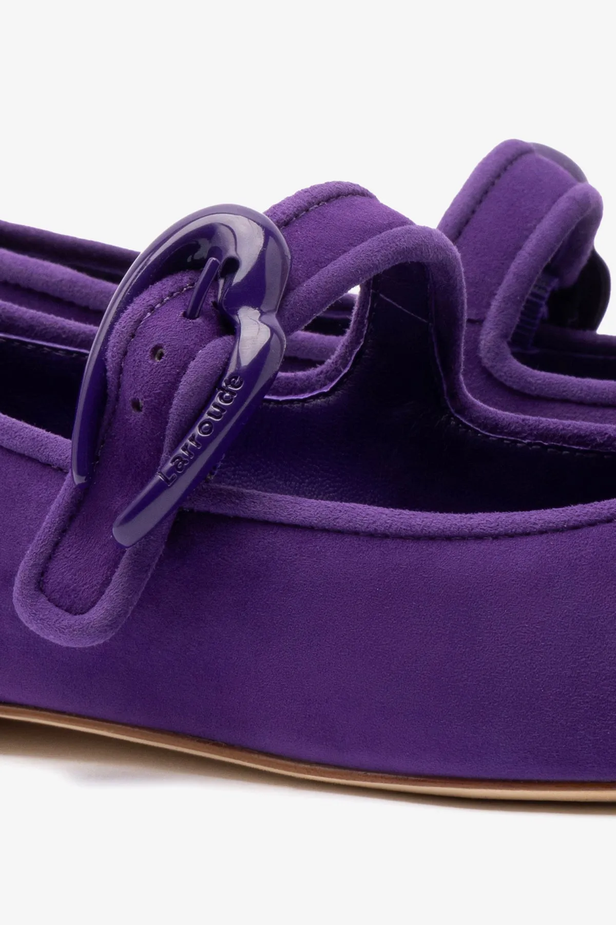 Verona Ballet Flat In Eggplant Suede Packable design